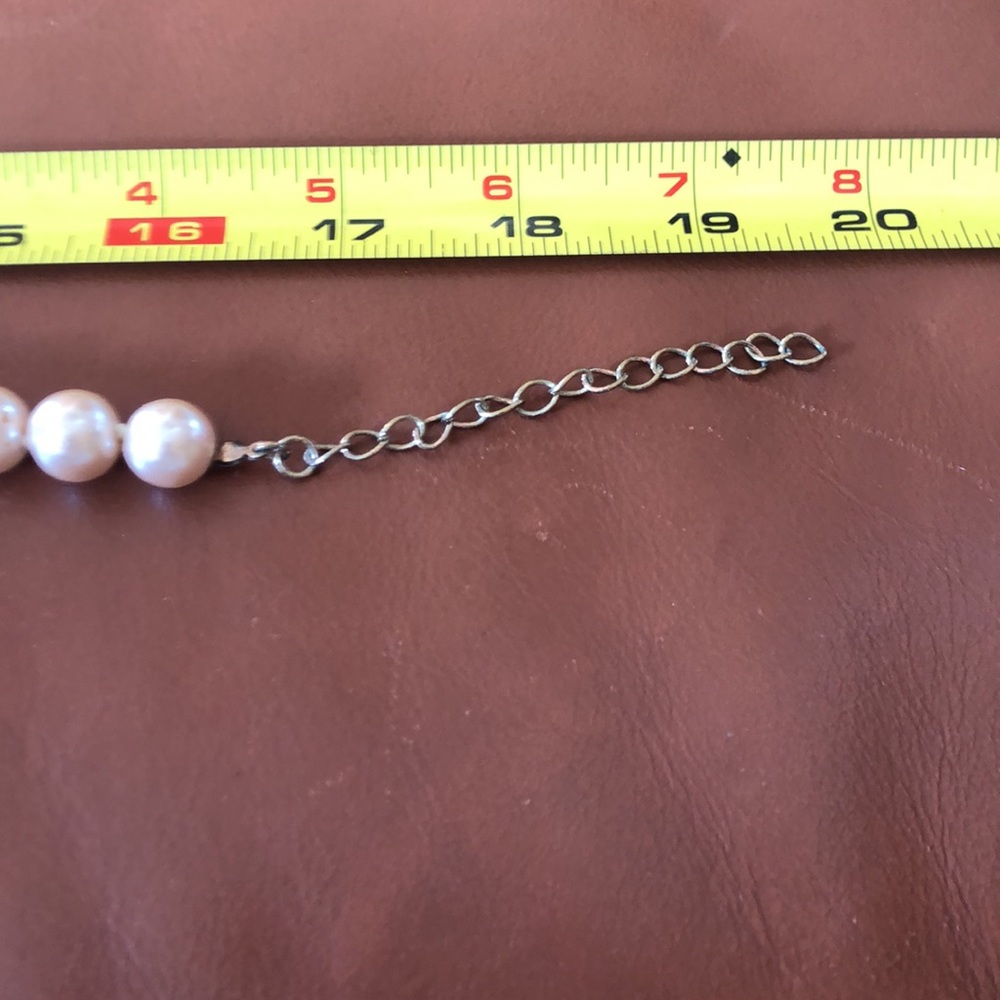 Nolan Miller Faux Pink Pearl Necklace - Picture 4 of 4